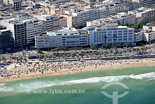  Foto aérea da orla da Praia de Ipanema  - Rio de Janeiro - Rio de Janeiro (RJ) - Brasil