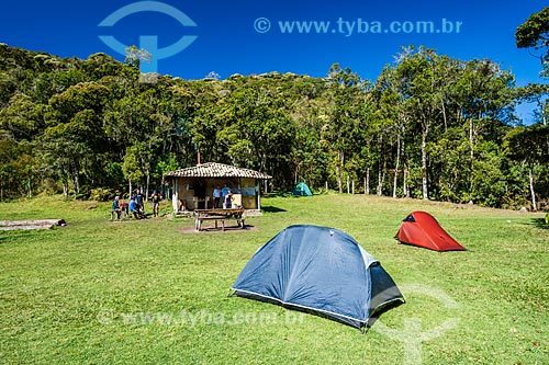  Área de camping no Abrigo Vale dos Deuses próximo ao Parque Estadual dos Três Picos  - Teresópolis - Rio de Janeiro (RJ) - Brasil