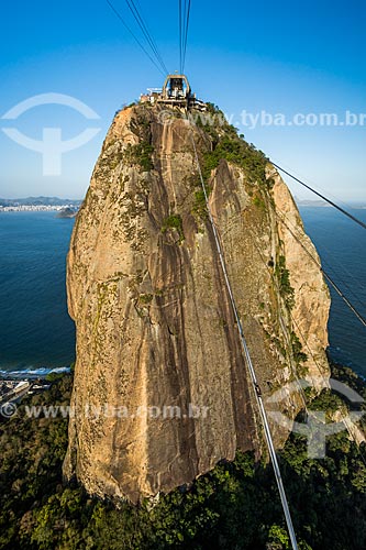  Vista do Pão de Açúcar durante a travessia entre o Morro da Urca  - Rio de Janeiro - Rio de Janeiro (RJ) - Brasil