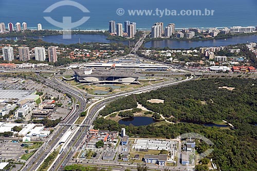  Foto aérea do Trevo das Palmeiras com a Cidade das Artes e o Terminal Alvorada  - Rio de Janeiro - Rio de Janeiro (RJ) - Brasil