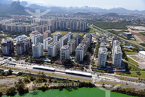  Foto aérea do Condomínio residencial Rio II com o Condomínio residencial Cidade Jardim ao fundo  - Rio de Janeiro - Rio de Janeiro (RJ) - Brasil