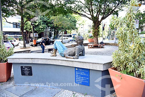  Estátua em homenagem ao cantor Cazuza na Praça Cazuza  - Rio de Janeiro - Rio de Janeiro (RJ) - Brasil