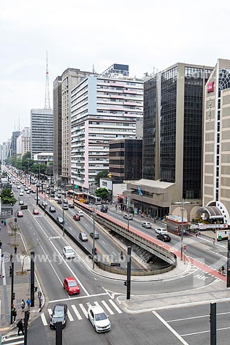  Vista da entrada do Túnel José Roberto Fanganiello Melhem na Avenida Paulista  - São Paulo - São Paulo (SP) - Brasil