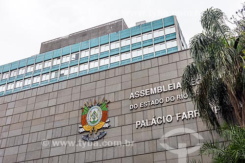  Fachada do Palácio Farroupilha (1967) - sede da Assembleia Legislativa do Estado do Rio Grande do Sul  - Porto Alegre - Rio Grande do Sul (RS) - Brasil