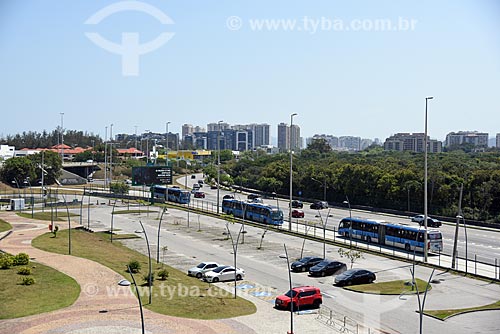  Vista do BRT Transoeste a partir da Cidade das Artes - antiga Cidade da Música  - Rio de Janeiro - Rio de Janeiro (RJ) - Brasil