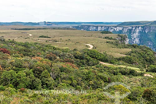  Vista do Cânion Fortaleza no Parque Nacional dos Aparados da Serra  - Cambará do Sul - Rio Grande do Sul (RS) - Brasil