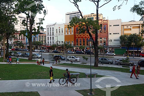  Vista da Praça da Matriz durante o entardecer  - Manaus - Amazonas (AM) - Brasil