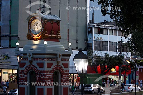  Detalhe do Relógio Municipal de Manaus na Praça do Relógio  - Manaus - Amazonas (AM) - Brasil