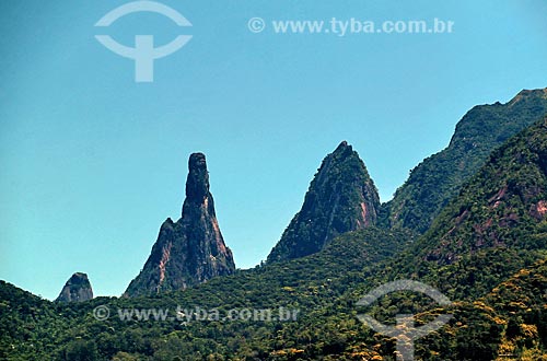  Vista dos picos do Dedo de Nossa Senhora, Dedo de Deus e Cabeça de Peixe  - Teresópolis - Rio de Janeiro (RJ) - Brasil