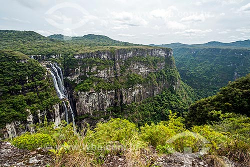  Vista da Cachoeira do Tigre Preto no Parque Nacional da Serra Geral  - Cambará do Sul - Rio Grande do Sul (RS) - Brasil