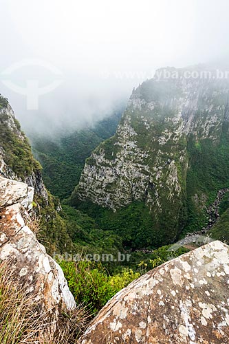  Vista do Cânion das Laranjeiras no Parque Nacional de São Joaquim  - Bom Jardim da Serra - Santa Catarina (SC) - Brasil