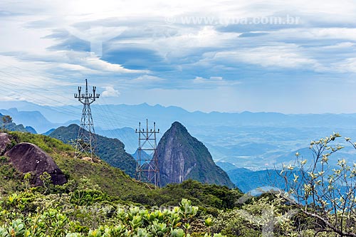  Vista do Morro do Tridente durante a Travessia Cobiçado x Ventania no Parque Nacional da Serra dos Órgãos  - Petrópolis - Rio de Janeiro (RJ) - Brasil
