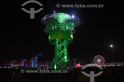  Torre da tirolesa no Rock in Rio 2017 no Parque Olímpico Rio 2016  - Rio de Janeiro - Rio de Janeiro (RJ) - Brasil