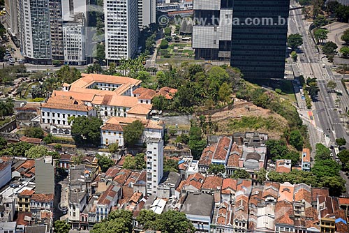  Foto aérea da Igreja e Convento de Santo Antônio do Rio de Janeiro (1615)  - Rio de Janeiro - Rio de Janeiro (RJ) - Brasil