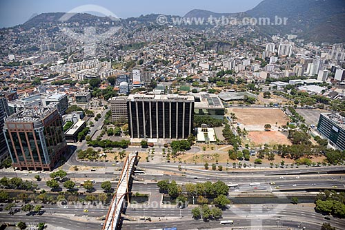  Foto aérea do Teleporto do Rio de Janeiro - à esquerda - com a Prefeitura da cidade do Rio de Janeiro - à direita  - Rio de Janeiro - Rio de Janeiro (RJ) - Brasil
