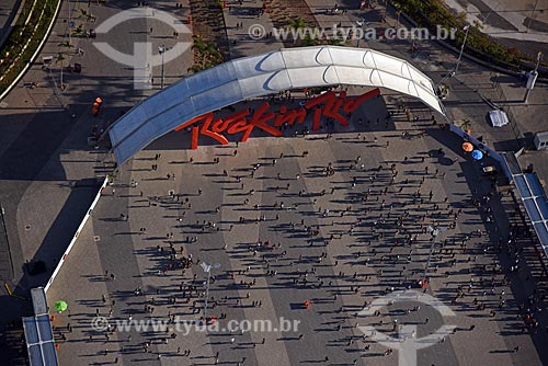  Foto aérea da entrada do Parque Olímpico Rio 2016 durante o Rock in Rio 2017  - Rio de Janeiro - Rio de Janeiro (RJ) - Brasil