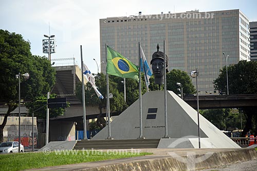  Vista do Monumento à Zumbi dos Palmares (1986)  - Rio de Janeiro - Rio de Janeiro (RJ) - Brasil