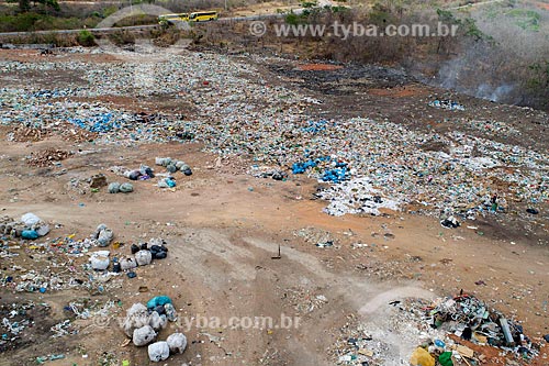  Foto feita com drone de lixão na periferia da cidade de Barbalha  - Barbalha - Ceará (CE) - Brasil