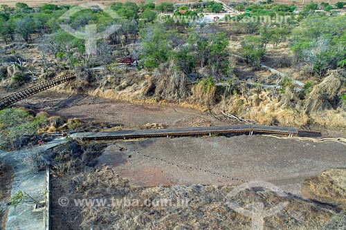  Foto feita com drone do Monumento natural do Vale dos Dinossauros  - Sousa - Paraíba (PB) - Brasil