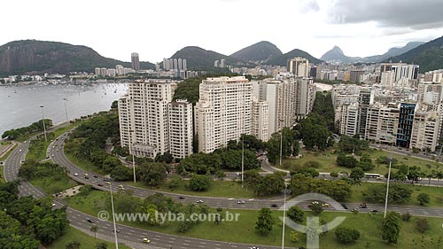  Foto feita com drone da Avenida Infante Dom Henrique no Aterro do Flamengo próximo ao Morro da Viúva  - Rio de Janeiro - Rio de Janeiro (RJ) - Brasil