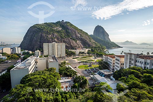  Vista do Pão de Açúcar durante a escalada no Morro da Babilônia  - Rio de Janeiro - Rio de Janeiro (RJ) - Brasil