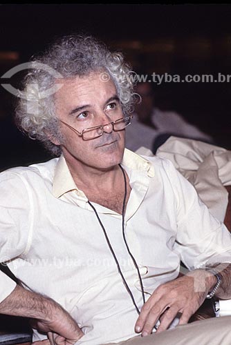  Diretor teatral Flavio Rangel - anos 80  - Rio de Janeiro - Rio de Janeiro (RJ) - Brasil