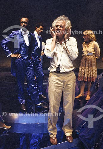  Diretor teatral Flavio Rangel - anos 80  - Rio de Janeiro - Rio de Janeiro (RJ) - Brasil