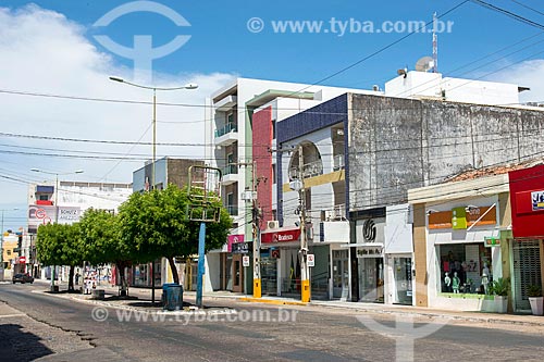  Comércios fechados em rua comercial  - Sousa - Paraíba (PB) - Brasil