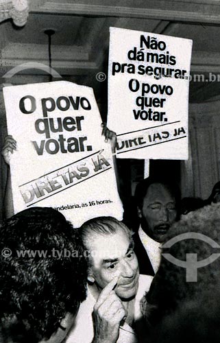  Leonel Brizola durante a campanha ao Governo do Estado do Rio de Janeiro  - Rio de Janeiro - Rio de Janeiro (RJ) - Brasil