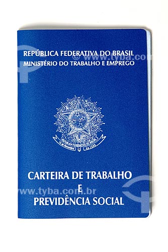  Detalhe de carteira de trabalho  - Rio de Janeiro - Rio de Janeiro (RJ) - Brasil