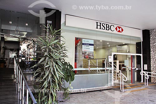  Fachada de agência bancária do HSBC na Rua do Imperador  - Petrópolis - Rio de Janeiro (RJ) - Brasil