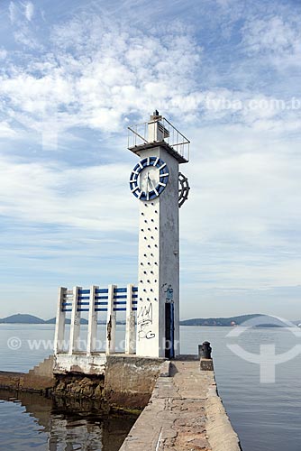  Farol-Relógio da Mesbla - réplica do relógio do edifício Mesbla - na Praia das Gaivotas  - Rio de Janeiro - Rio de Janeiro (RJ) - Brasil