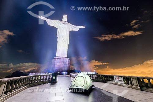  Barraca no mirante do Cristo Redentor  - Rio de Janeiro - Rio de Janeiro (RJ) - Brasil