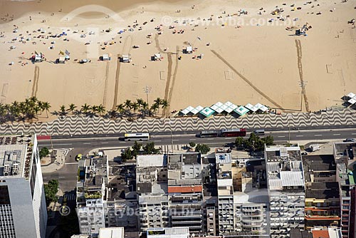  Foto aérea da Praia de Copacabana  - Rio de Janeiro - Rio de Janeiro (RJ) - Brasil