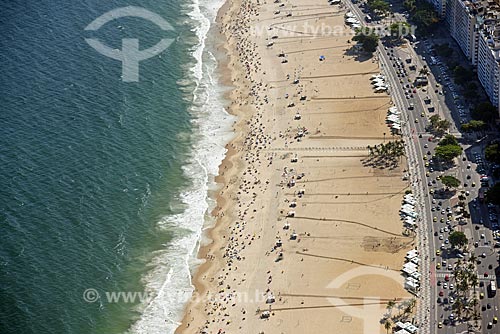  Foto aérea da Praia de Copacabana  - Rio de Janeiro - Rio de Janeiro (RJ) - Brasil