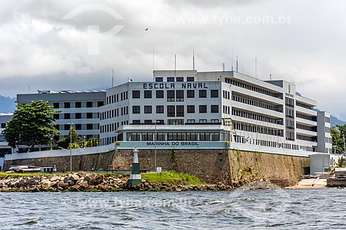  Vista da Escola Naval a partir da Baía de Guanabara  - Rio de Janeiro - Rio de Janeiro (RJ) - Brasil