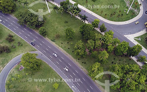  Foto feita com drone da Avenida Infante Dom Henrique no Aterro do Flamengo  - Rio de Janeiro - Rio de Janeiro (RJ) - Brasil