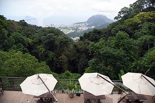  Vista do mirante do Centro de Visitantes Paineiras - antigo Hotel Paineiras  - Rio de Janeiro - Rio de Janeiro (RJ) - Brasil