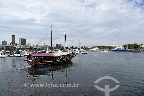  Vista da Marina da Glória durante o Rio Boulevard Tour - passeio turístico de barco na Baía de Guanabara  - Rio de Janeiro - Rio de Janeiro (RJ) - Brasil