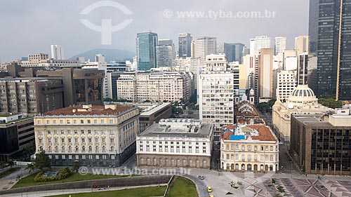  Foto feita com drone da Praça Marechal Âncora com os prédios do centro do Rio de Janeiro ao fundo  - Rio de Janeiro - Rio de Janeiro (RJ) - Brasil