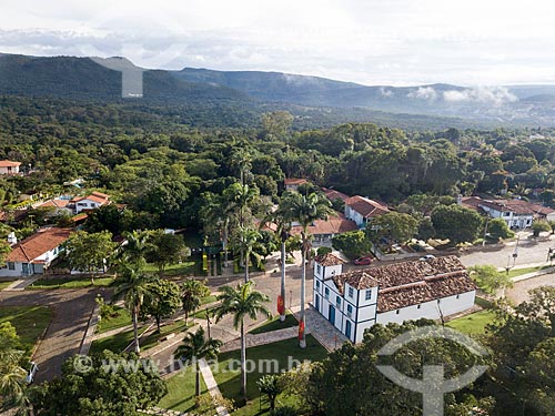  Foto feita com drone da Igreja de Nosso Senhor do Bonfim (1754)  - Pirenópolis - Goiás (GO) - Brasil