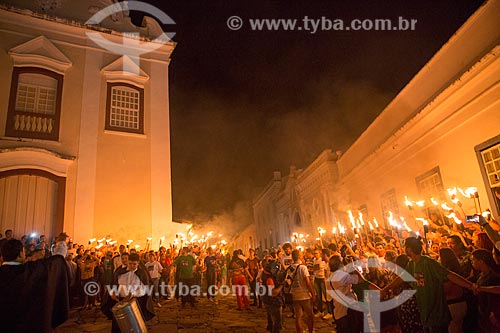  Procissão do Fogaréu durante a Semana Santa na cidade de Goiás  - Goiás - Goiás (GO) - Brasil