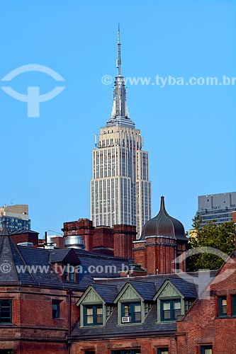  Vista de prédios na cidade de Nova Iorque com o Empire State Building ao fundo  - Cidade de Nova Iorque - Nova Iorque - Estados Unidos