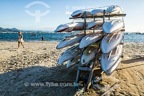  Caiaques para aluguel na orla da Praia de Ponta das Canas  - Florianópolis - Santa Catarina (SC) - Brasil