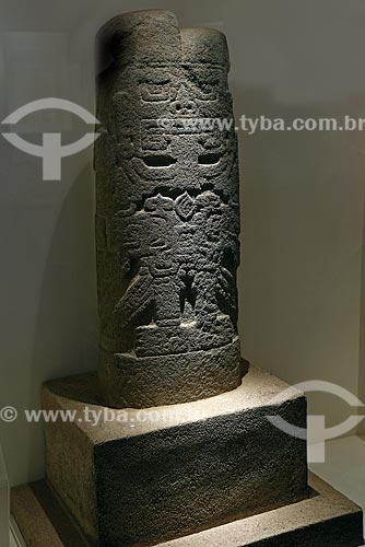  Estela Pacopampa - 1250 a.C - 1 d.C. - em exibição no Museo Arqueológico Rafael Larco Herrera (Museu Arqueológico Rafael Larco Herrera)  - Lima - Província de Lima - Peru