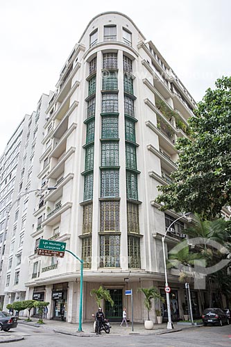  Fachada do Edifício Tabor Loreto (década de 40) na Avenida Praia do Flamengo  - Rio de Janeiro - Rio de Janeiro (RJ) - Brasil