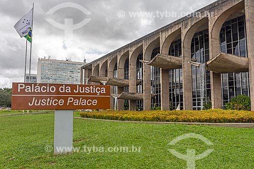  Fachada do Palácio da Justiça (1963) - sede do Ministério da Justiça  - Brasília - Distrito Federal (DF) - Brasil