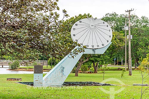  Relógio de sol no Parque da Cidade Dona Sarah Kubitschek - mais conhecido como Parque da Cidade  - Brasília - Distrito Federal (DF) - Brasil