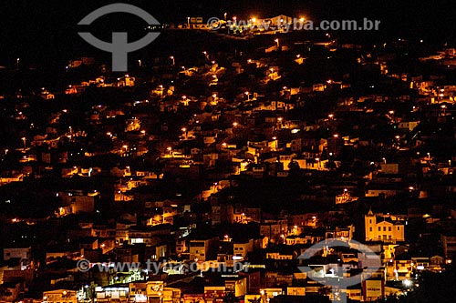  Vista geral da cidade de Jacobina à noite  - Jacobina - Bahia (BA) - Brasil