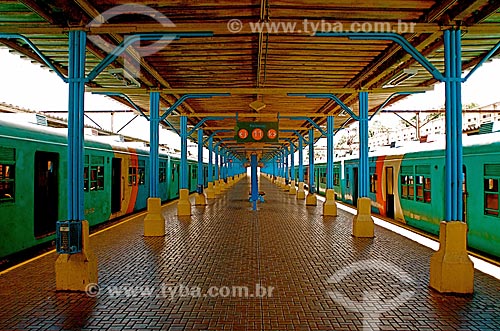  Plataforma da Estação Ferroviária Central do Brasil da Supervia - concessionária de serviços de transporte ferroviário  - Rio de Janeiro - Rio de Janeiro (RJ) - Brasil